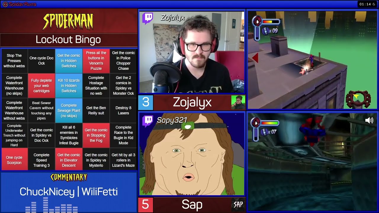 Zo's Bingo Bonanza｜Spider-Man Bingo Tournament | Zojalyx vs Sap