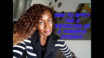 How To Apply To College As A Transfer Student!