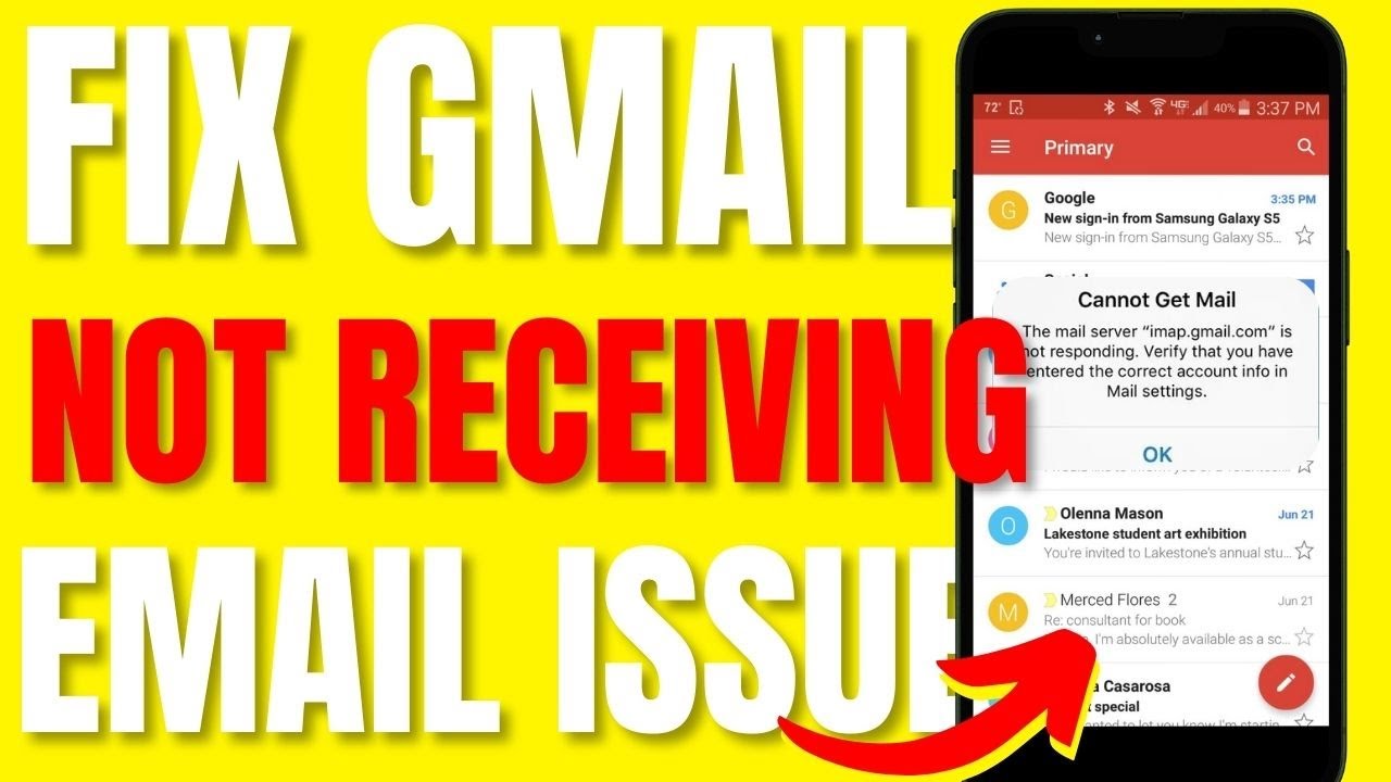 How to Fix Gmail Not Receiving Emails Issues - YouTube