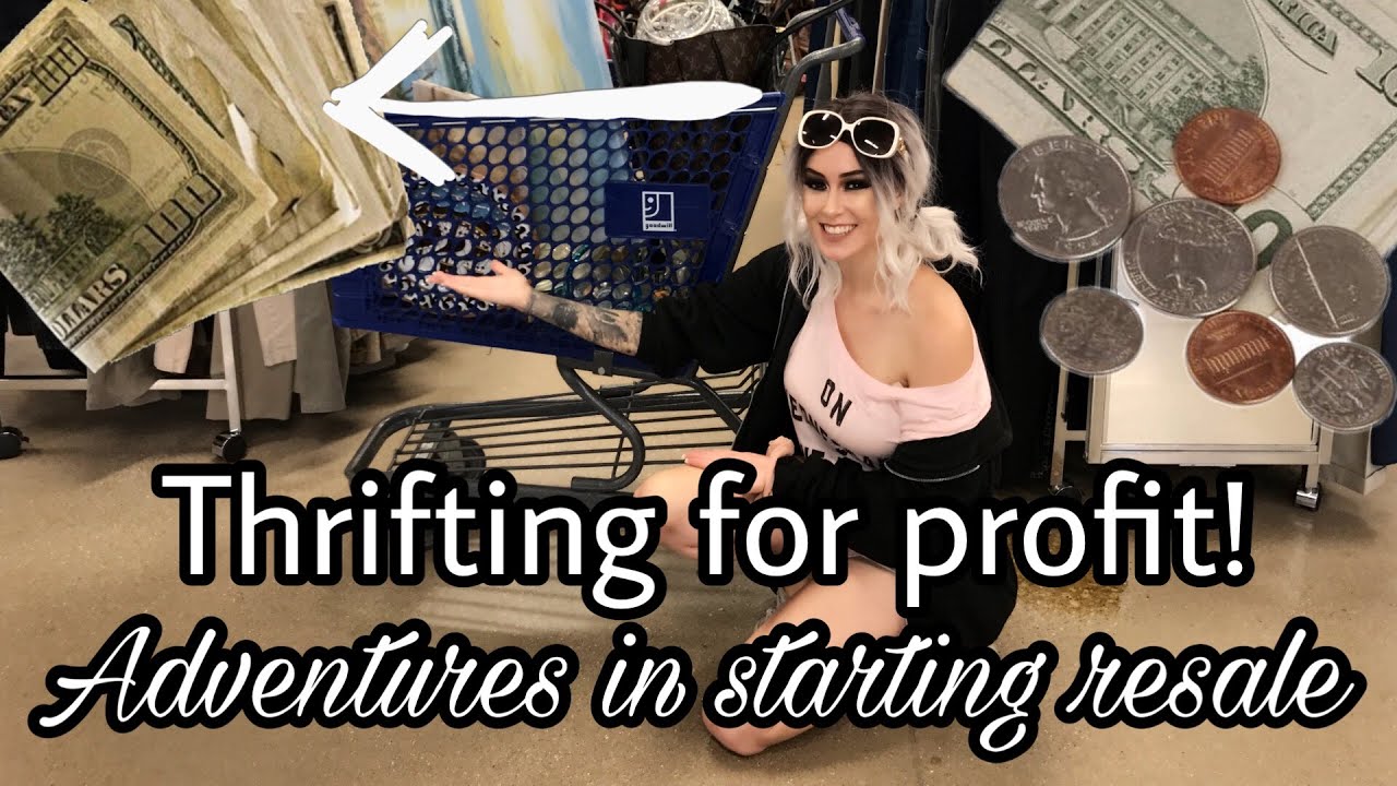Thrifting at Goodwill FOR A PROFIT!?? Diaries of a reseller starting out - VLOG | Shop with me