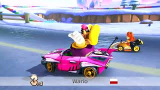 Мульт SUPER MARIO WORLD KART WARIO VS BOWSER VS LUIGI VS PEACH VS SHY GUY VS BOOM BOOM CAT