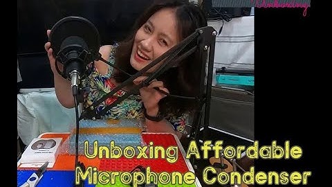 UNBOXING AFFORDABLE MICROPHONE CONDENSER AND F007 PROFESSIONAL SOUND CARD
