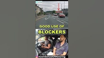 GOOD USE OF BLOCKERS #Roundabout #forward #planning #read #sign #signs #driving #lesson #lessons