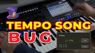 Problem with SONG (midi) Tempo and Registrations, solution description - Genos V2.0 and PSR-SX