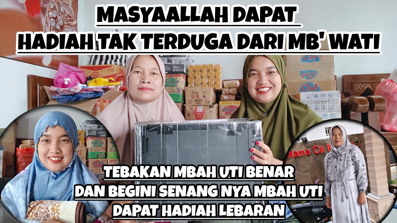 MASYAALLAH DAPAT HADIAH TAK TERDUGA DARI MB' WATI DAN LANGSUNG DI UNBOXING REAKSI SENANG MBAH UTI‼️