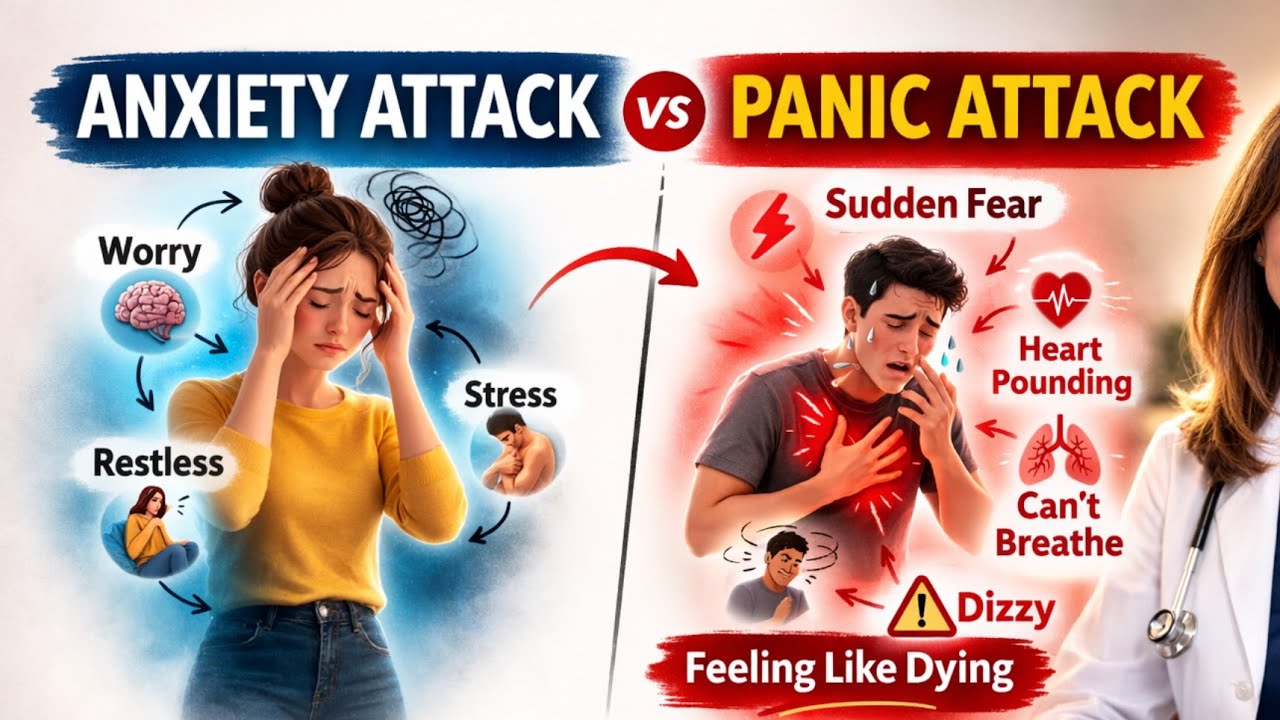 Anxiety vs Panic Attack: What’s the Difference? (Symptoms, Causes & How to Stop It Fast)