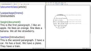 LaTeX - How to add line numbers to each line