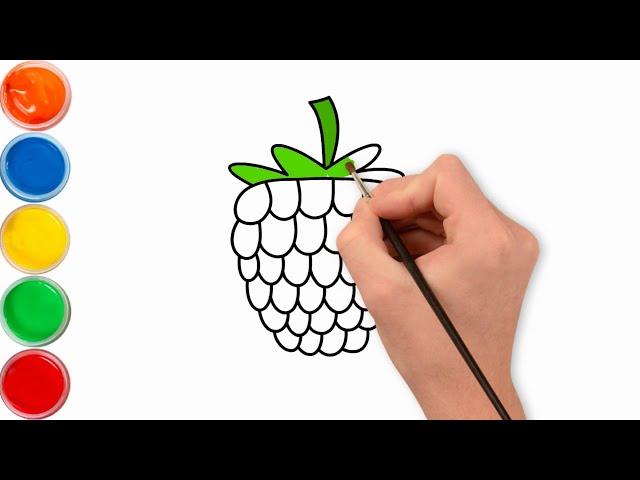 How To Draw A Raspberry Easy For Kids