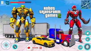 RED ROBOT WAR  PART 5 || GRAND ROBOT CAR TRANSFORMATION 3D GAME || OPEN WORLD GAMEPLAY ANDROID screenshot 5
