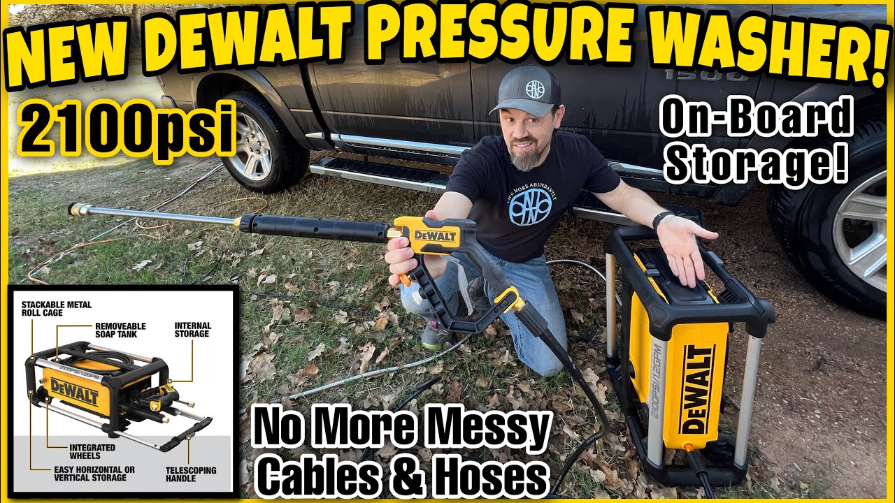 NEW DeWALT 2100psi Compact Pressure Washer! On-Board Storage! Unboxing DEMO  Full Review 