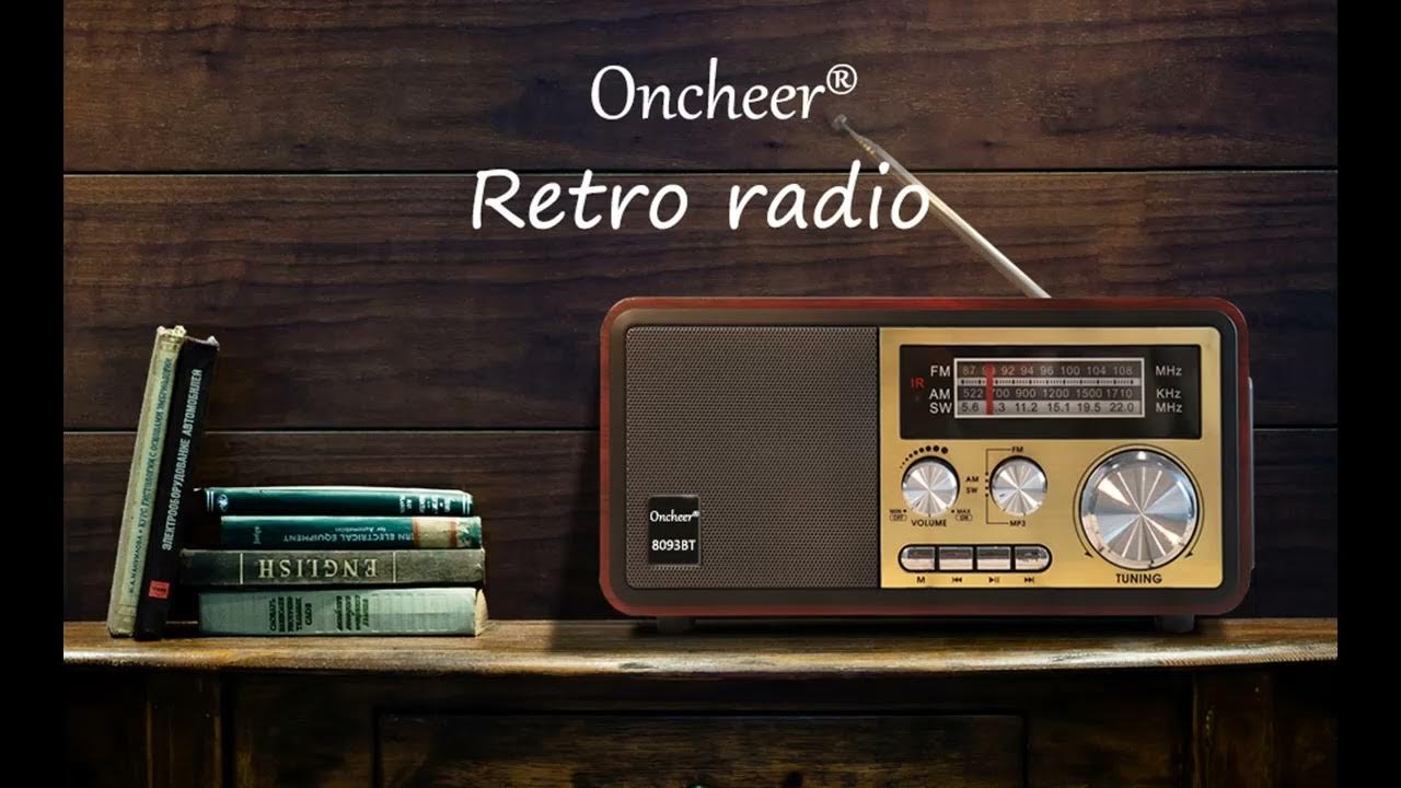 Oncheer Retro Vintage Wood Bluetooth FM/AM/SW Home Radio YouTube