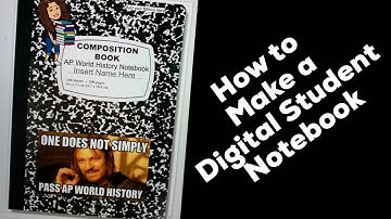 How to make a Digital Notebook for your Students