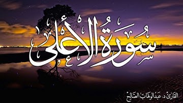 سورة الأعلى | القارئ د. عبدالوهاب الصالح Surah Al-A'la