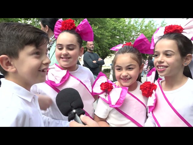 Un total de 280 niños participan en el concurso de Mayas y Cruces de las fiestas de Cruz del Río.