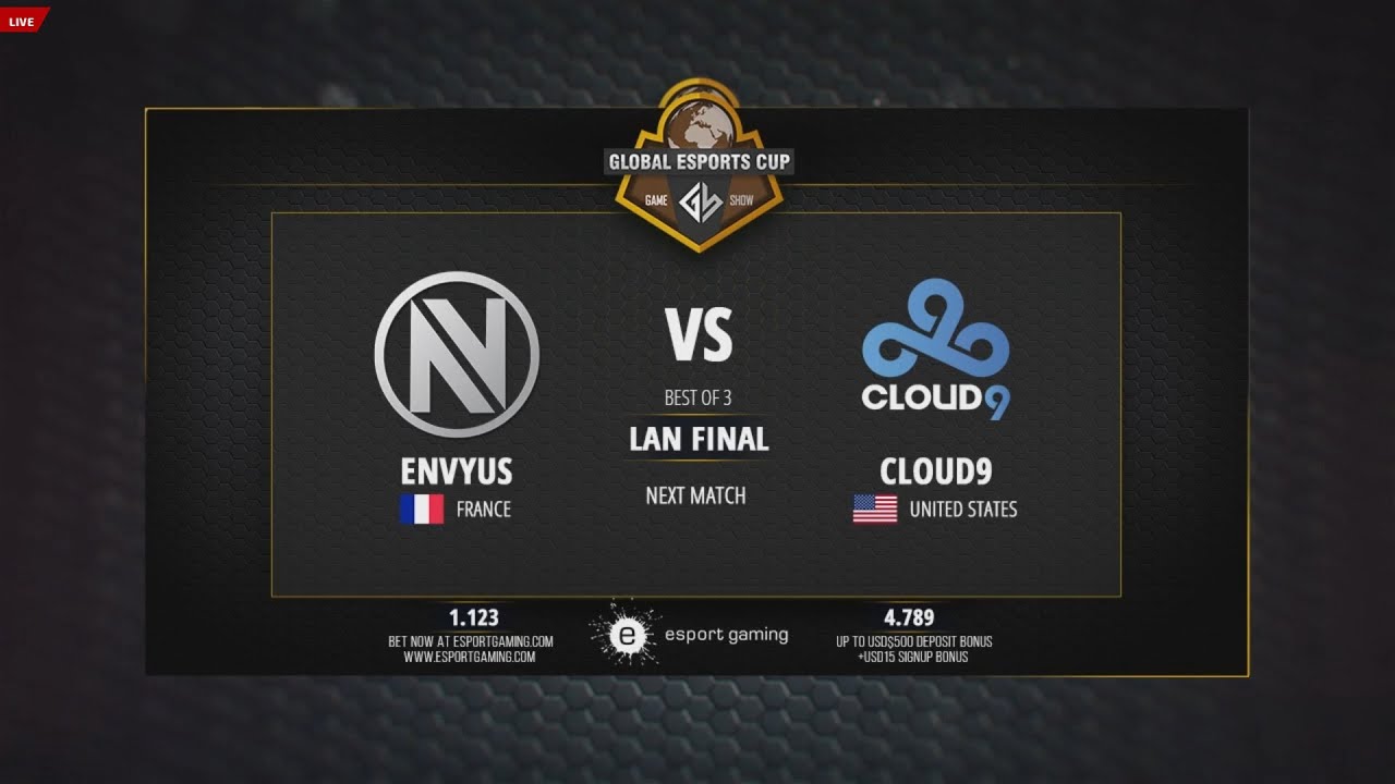 EnVyUs vs. Cloud9 [Map 1 BO3] Game Show Global eSports Cup 2016 Finals