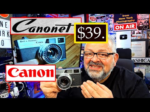 Canon Canonet 19 - is a 35mm Film Camera Rangefinder Review 45mm