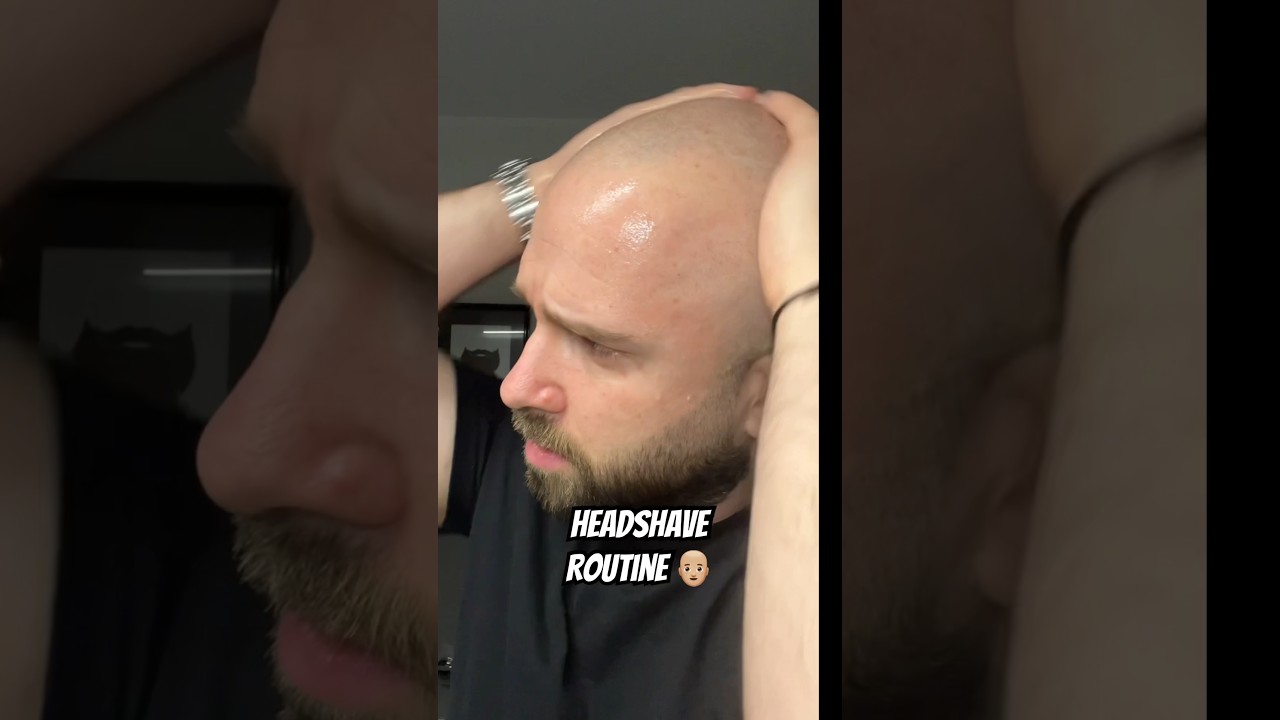 Classic headshave routine with a safety razor and BETTER BE BOLD