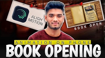 How to Create Cinematic Book Opening Animation in Alight Motion🤯