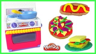 Cocinita de Juguete Comida Plastilina Pizza Sandwich Toy Kitchen Play Doh Food Hot Dog Playdough screenshot 5