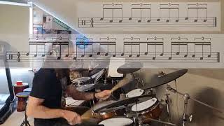 Tutorial series 28:  8th and 16th note triplet fill 2 bar combination. Exercise: fill 5