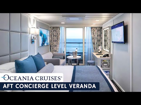 Oceania Insignia Aft Concierge Level Veranda walkthrough tour
