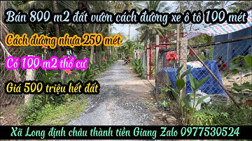 T.1450 (đã bán)đam mê cờ bạc vợ bỏ đi bán 800 m2 đất vườn có 100m2 thổ cư giá 500 triệu hết đất