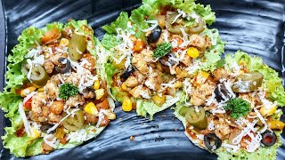 LETTUCE WRAPS RECIPE | Chicken Lettuce Wraps for Weight Loss | Keto Chicken Lettuce Recipe