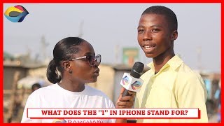 What Does the 'i' in iPhone Mean? | Street Quiz | Funny African Videos | Funny Videos