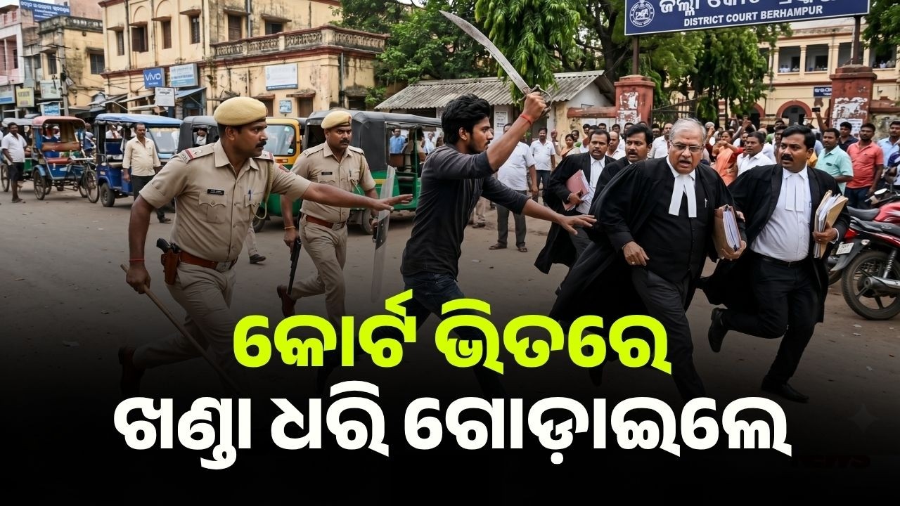 Court Security Breach: Youth With Sword Chases Judge, Lawyers & Police React Fast