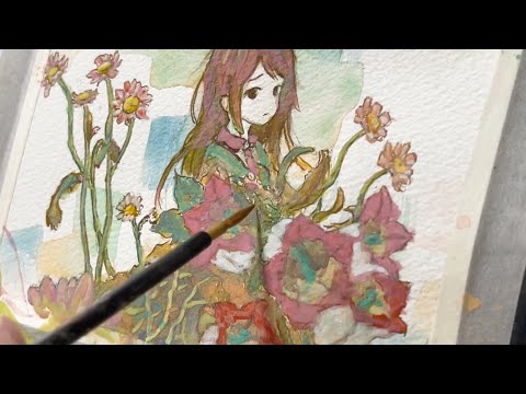 作品『花と女の子』♯1 - YouTube