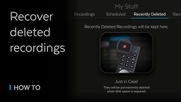 HOW TO - Recover deleted recordings