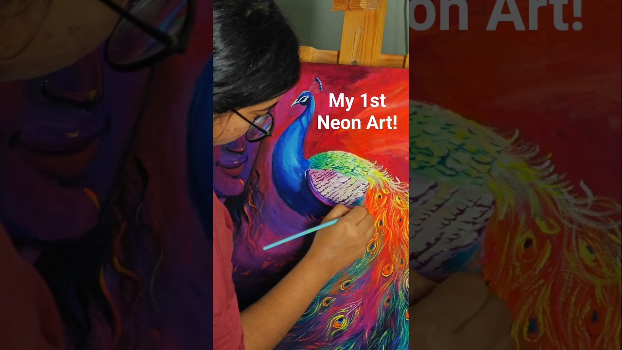 My 1st Art using neon colors ✨️ .. 