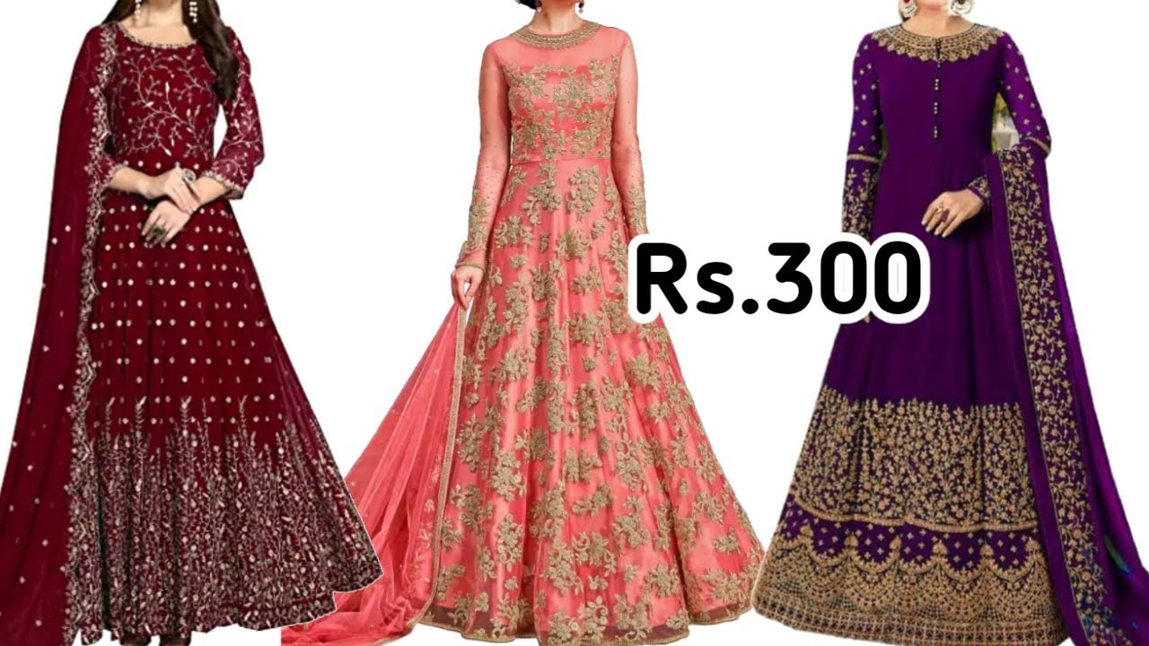 Buy Party Wear Gown Rs.300 / Designer Gown In Cheap Price / Buy Online -  YouTube