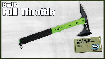 M48 Apocalypse Tactical Tomahawk Toxic Green & Sheath