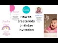 Canva Tutorial #5 | How to create birthday invitation | DIY invitation | Pretty Petty DIY