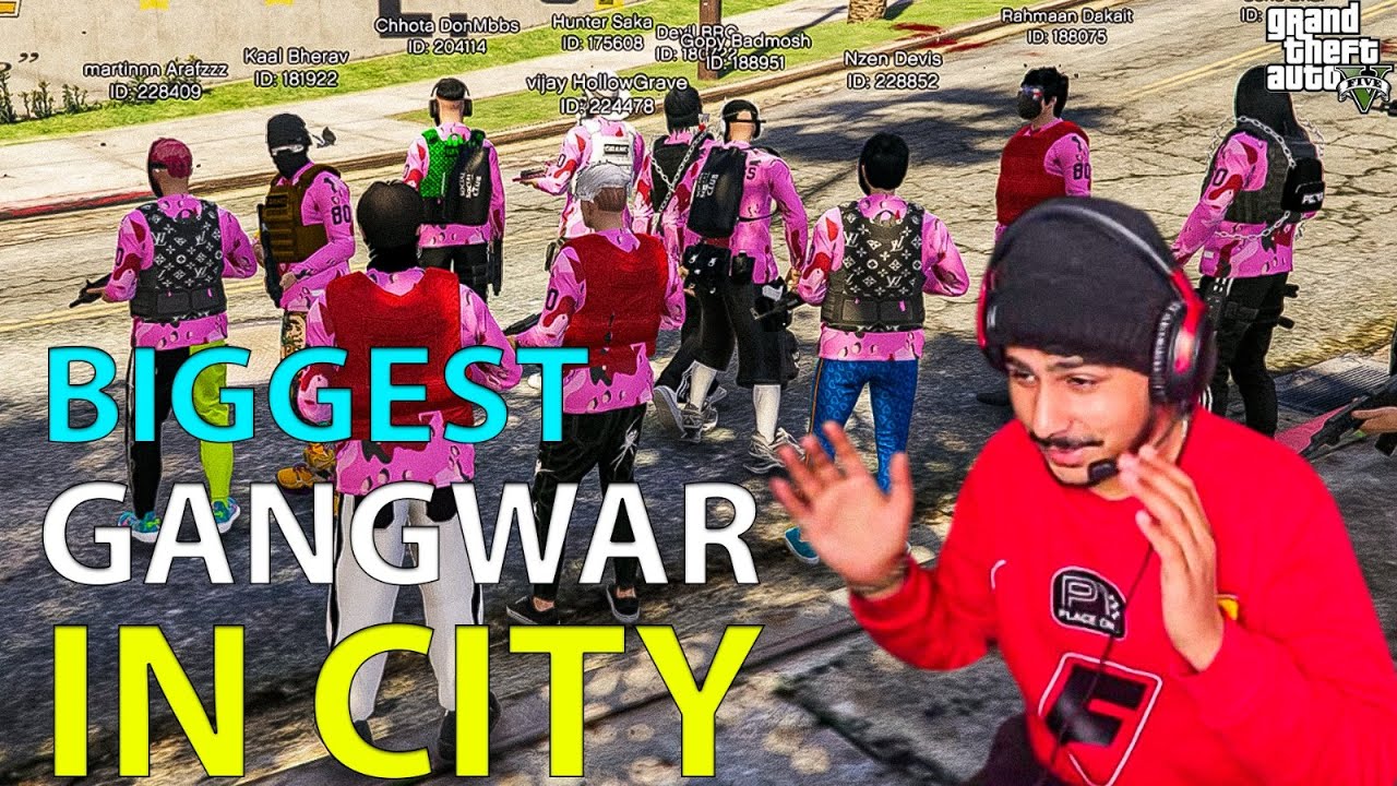 Gangwar BIGGEST GANGWAR IN CITY | GTA V GAMEPLAY | VOLTASHAN - YouTube