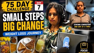 75 Hard Challenge Day 7 | Office, Gym & Ending the Day Strong 💪 | Daily Vlog