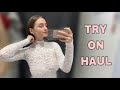 4k seethrough clothes try on haul with klara si  transparent fabric  no bra trend