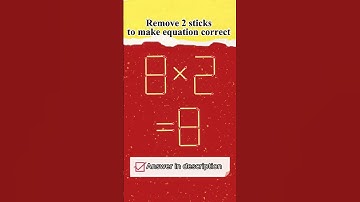 Мatchstick puzzle №337 Remove 2 sticks to make equation correct
