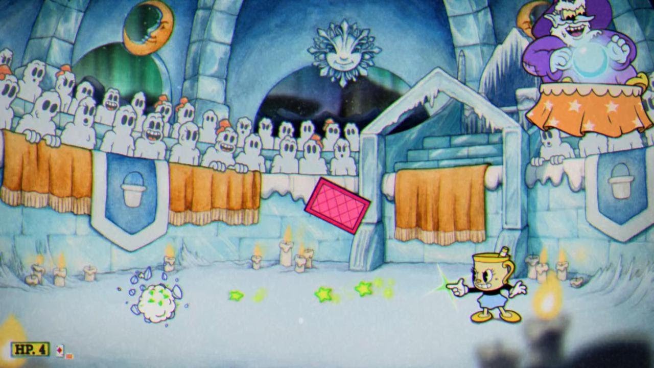 Cuphead SNOW CULT SCUFFLE Boss FIGHT YouTube