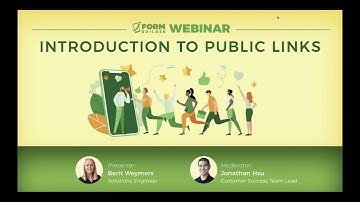 Introduction to iFormBuilder Public Links Webinar