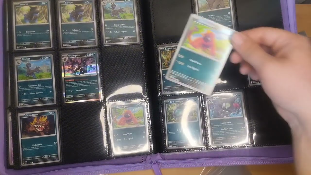 POKÉMON RANGEMENT SOUS CLASSEUR LES CARTES POKÉMONS DE BROCANTE DE MARS