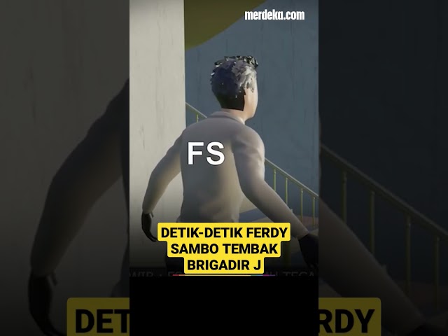 Animasi Detik-detik Ferdy Sambo eksekusi BrigadirJ #merdekadotcom #ferdysambo class=