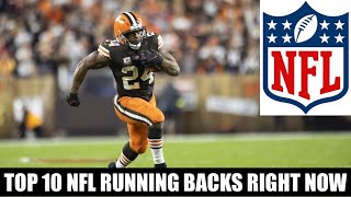 TOP 10 NFL RUNNING BACKS RIGHT NOW