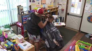 Mobile barbershop in Scranton giving free haircuts to kids