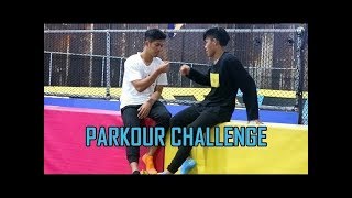 Ibaf Fabi VS Saih Halilintar Parkour 🙈