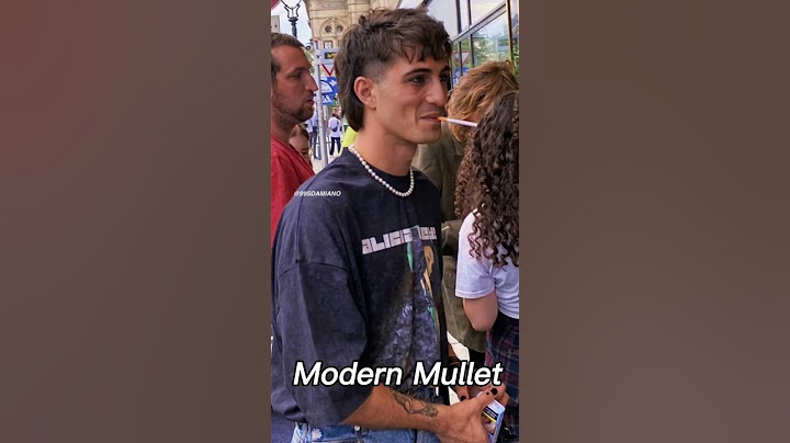 Modern mullet hairstyle #menshair #menshairstyles