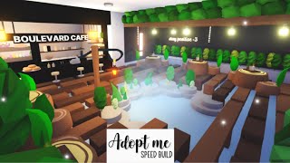 Aesthetic Tree House Cafe🖤 Speed Build (Roblox Adopt Me)