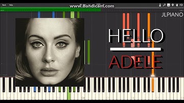 Hello - Adele (Synthesia Piano & Vocal Cover)