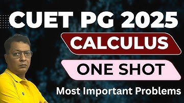 📘 CUET PG 2025 | Calculus One Shot | Most Important Problems👨‍🏫 By Nitin Agrawal | INPS Classes